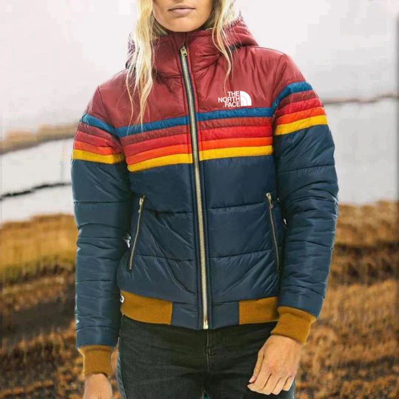 Quiltad retrojacka - inspirerad av The North Face - levande stil