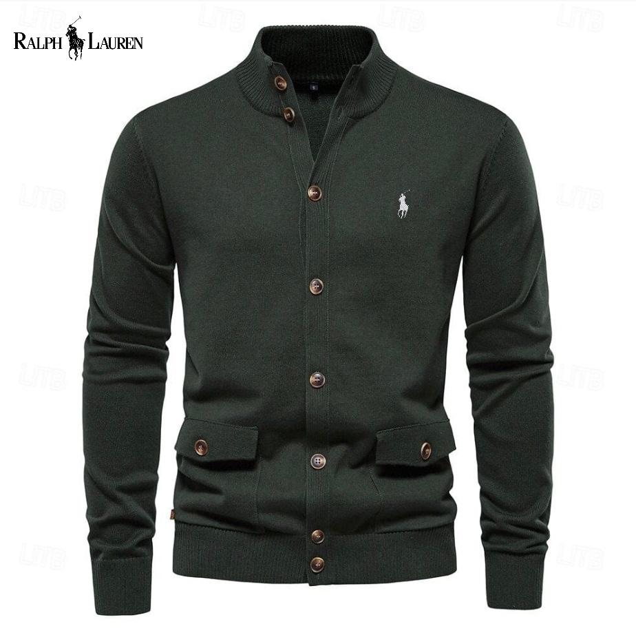 Men's Casual Stand Collar Cardigan