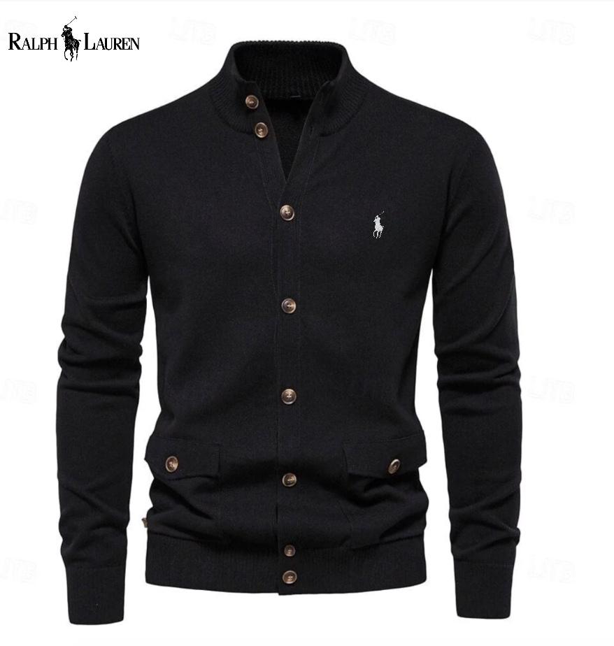 Men's Casual Stand Collar Cardigan