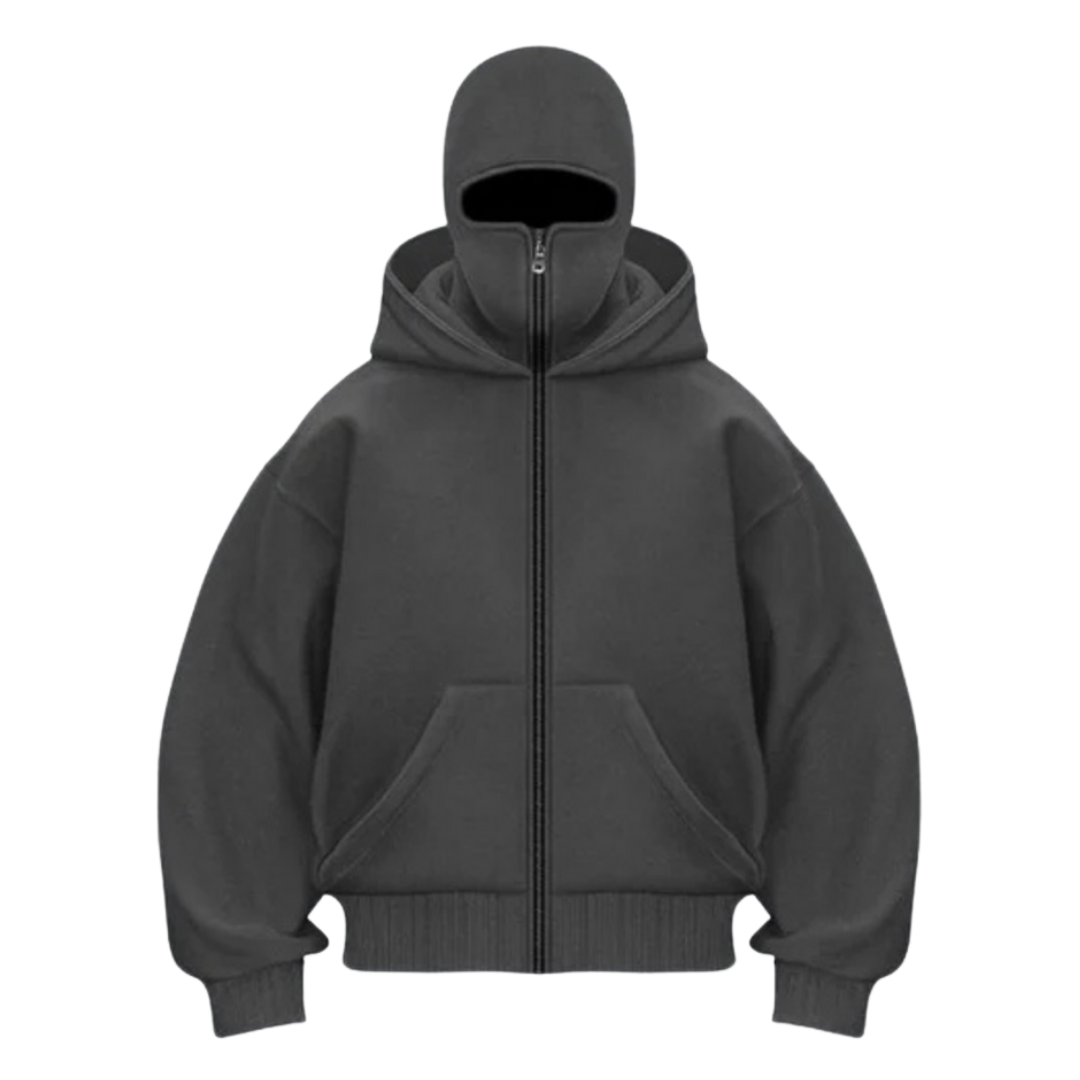 Modern Hoodie med Full Dragkedja